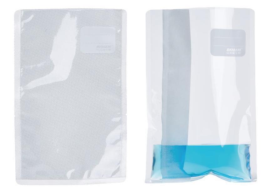 Self-standing whirl pack sampling bag
